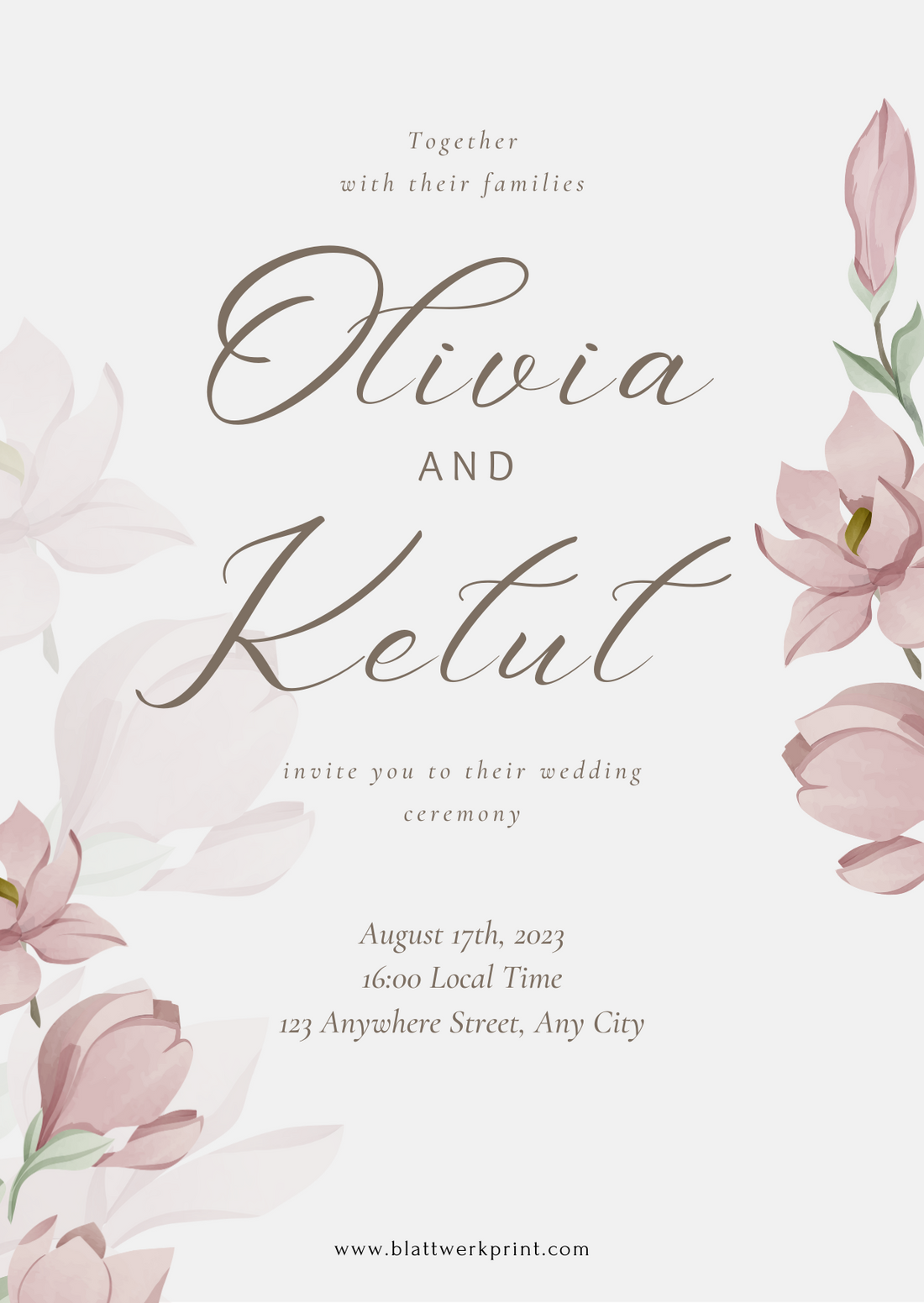 White with Pink Floral