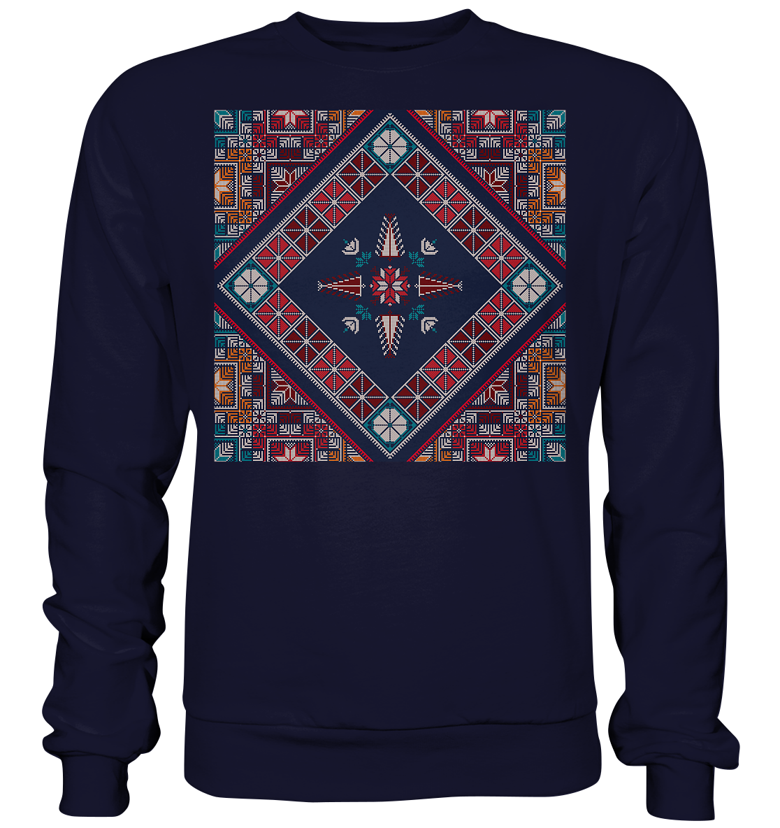 Blue Pattern - Basic Sweatshirt