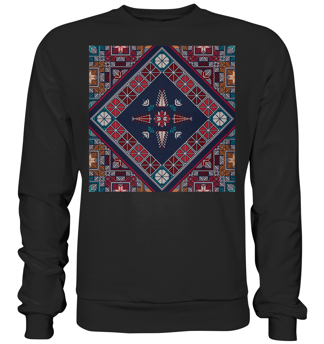 Blue Pattern - Basic Sweatshirt