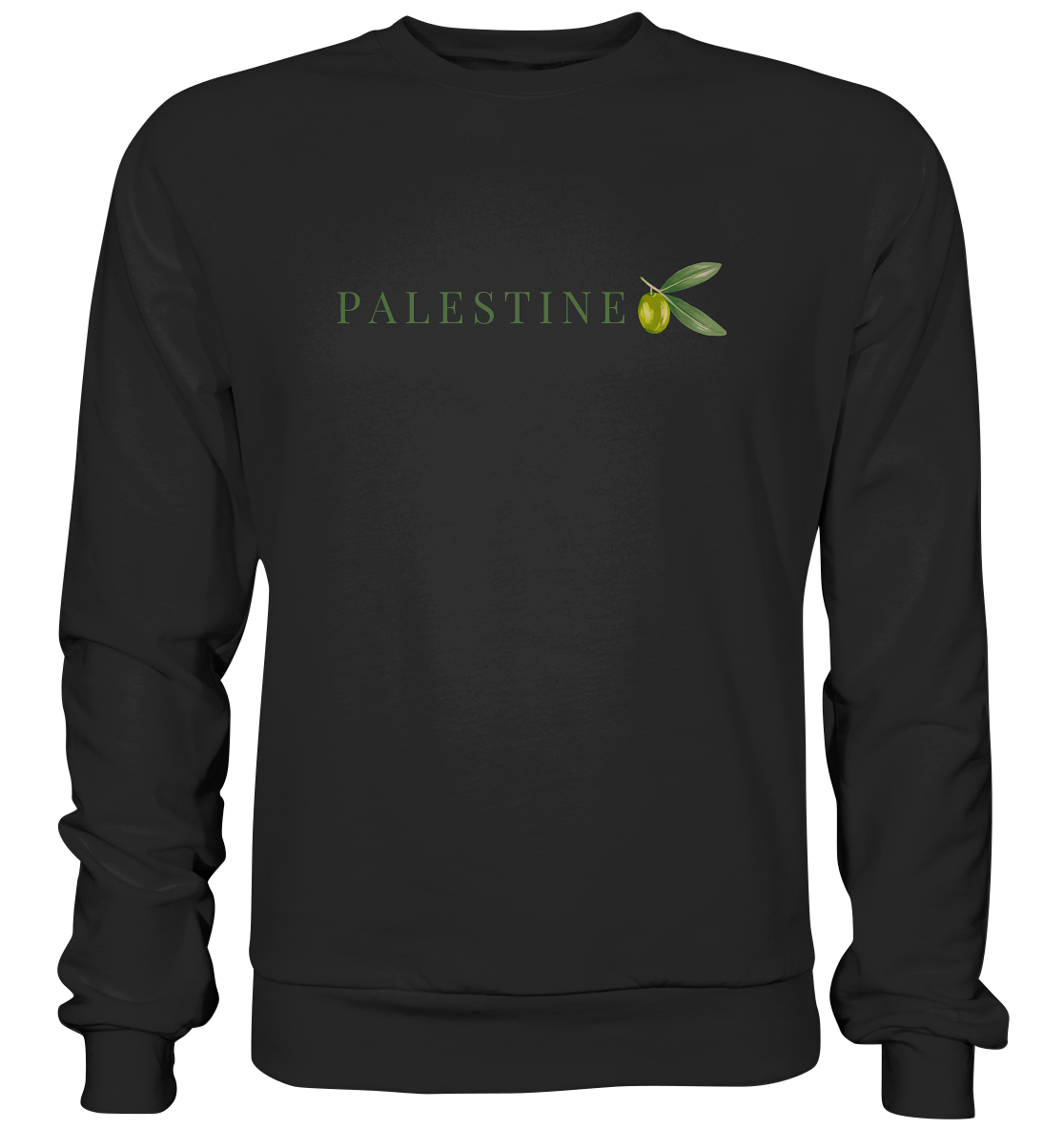 Palestine Olive - Basic Sweatshirt