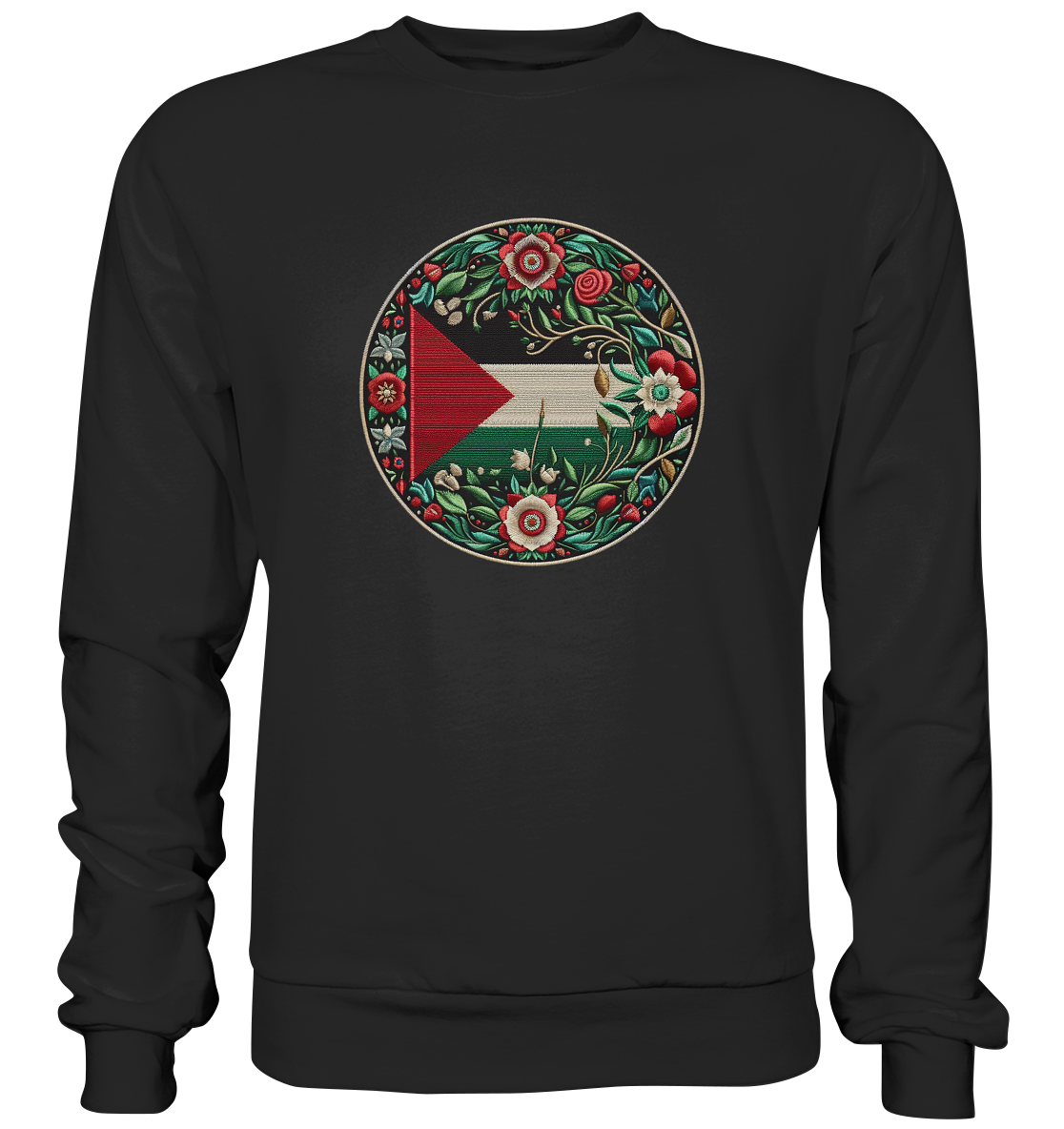 Palestine Floral Flag - Basic Sweatshirt
