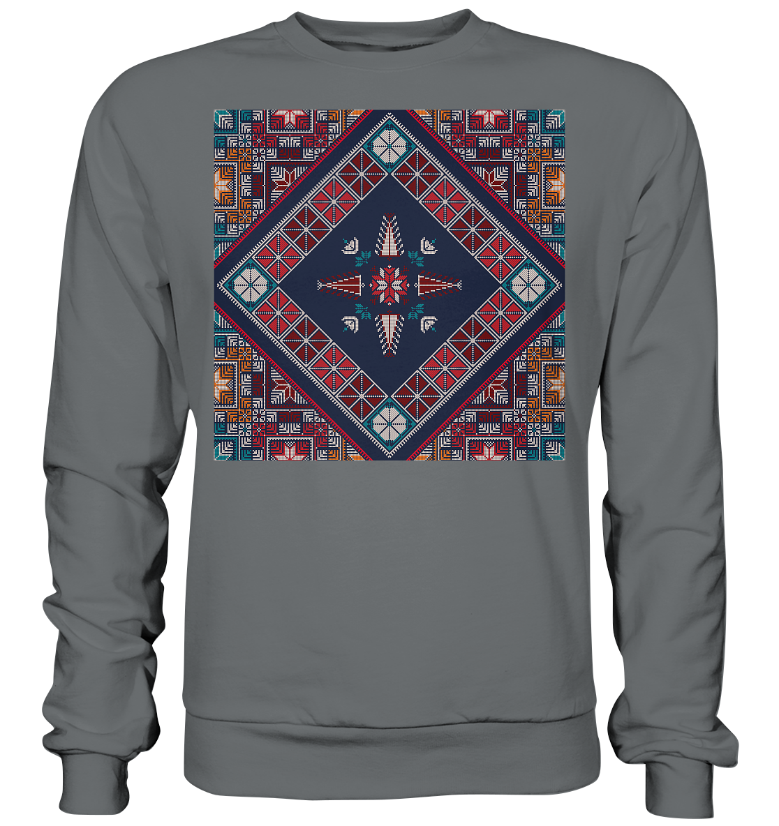 Blue Pattern - Basic Sweatshirt