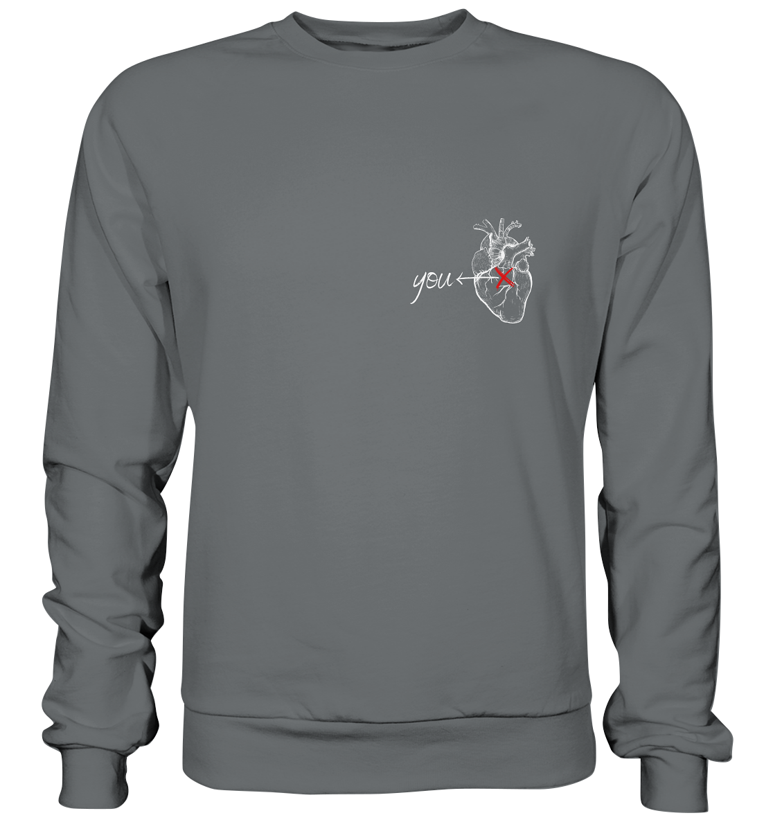 You - Heart - Basic Sweatshirt