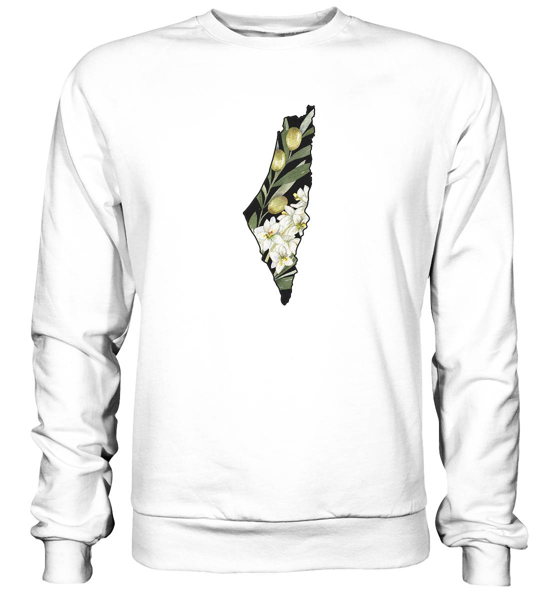 Palestine Olive flag - Basic Sweatshirt