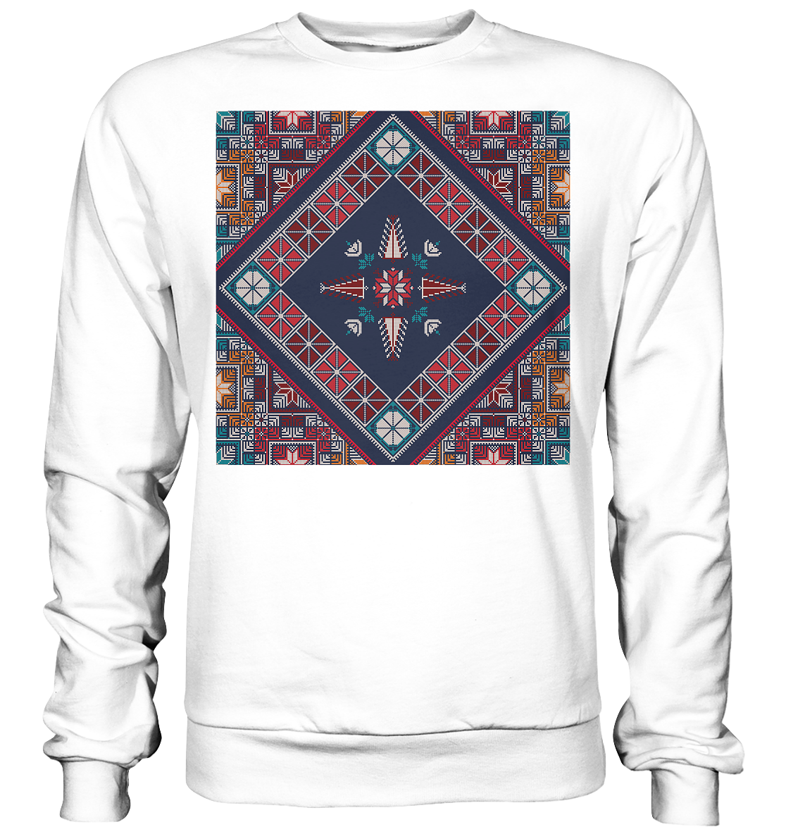 Blue Pattern - Basic Sweatshirt