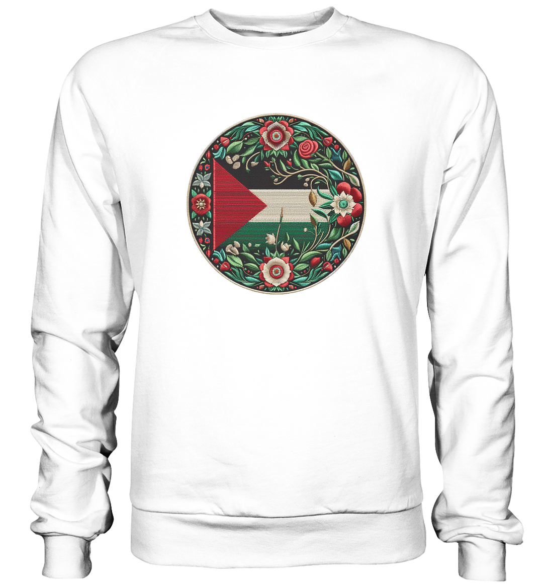 Palestine Floral Flag - Basic Sweatshirt