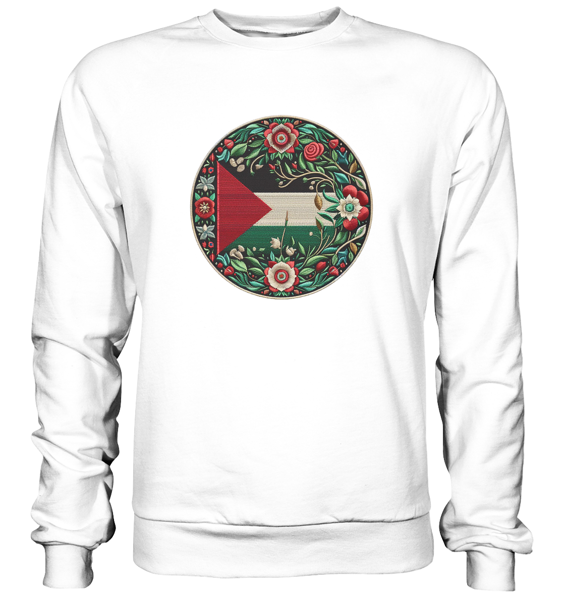 Palestine Floral Flag - Basic Sweatshirt