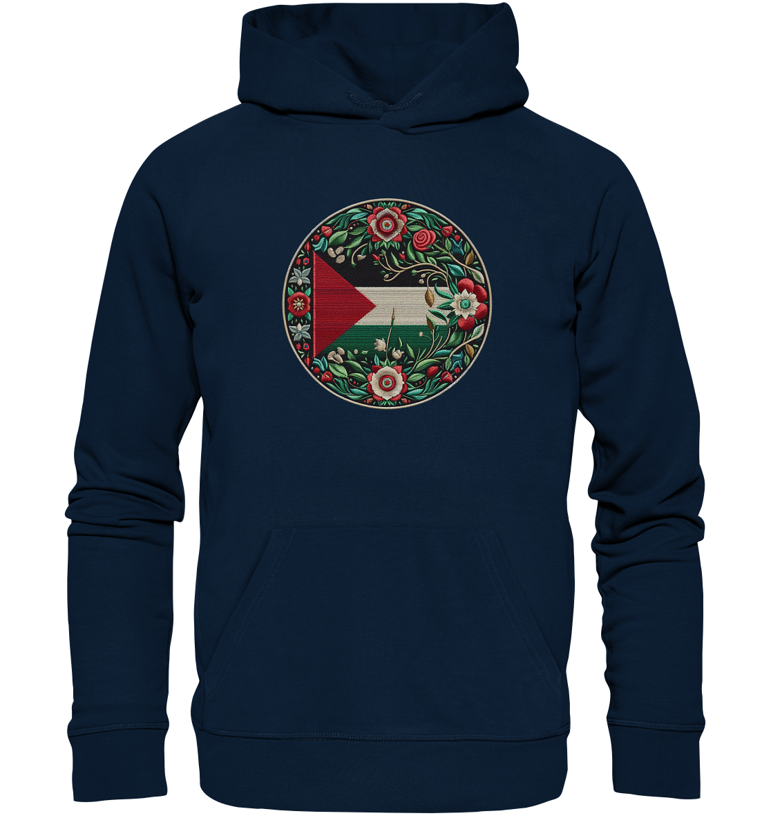 Palestine Floral Flag - Organic Hoodie