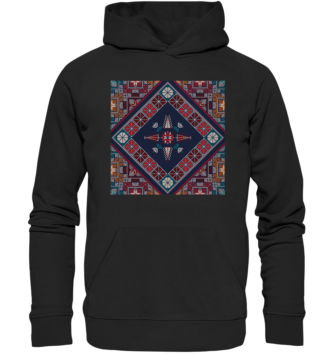 Blue Pattern - Organic Hoodie