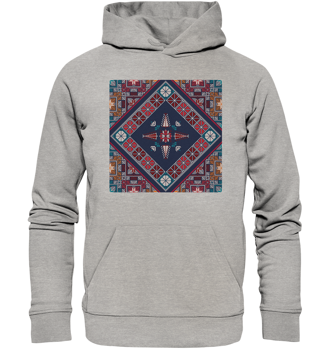 Blue Pattern - Organic Hoodie