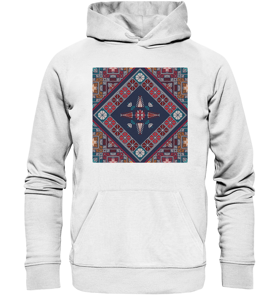 Blue Pattern - Organic Hoodie