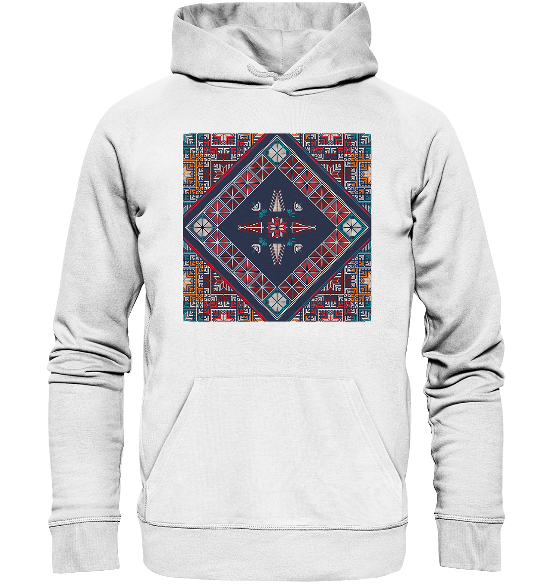Blue Pattern - Organic Hoodie