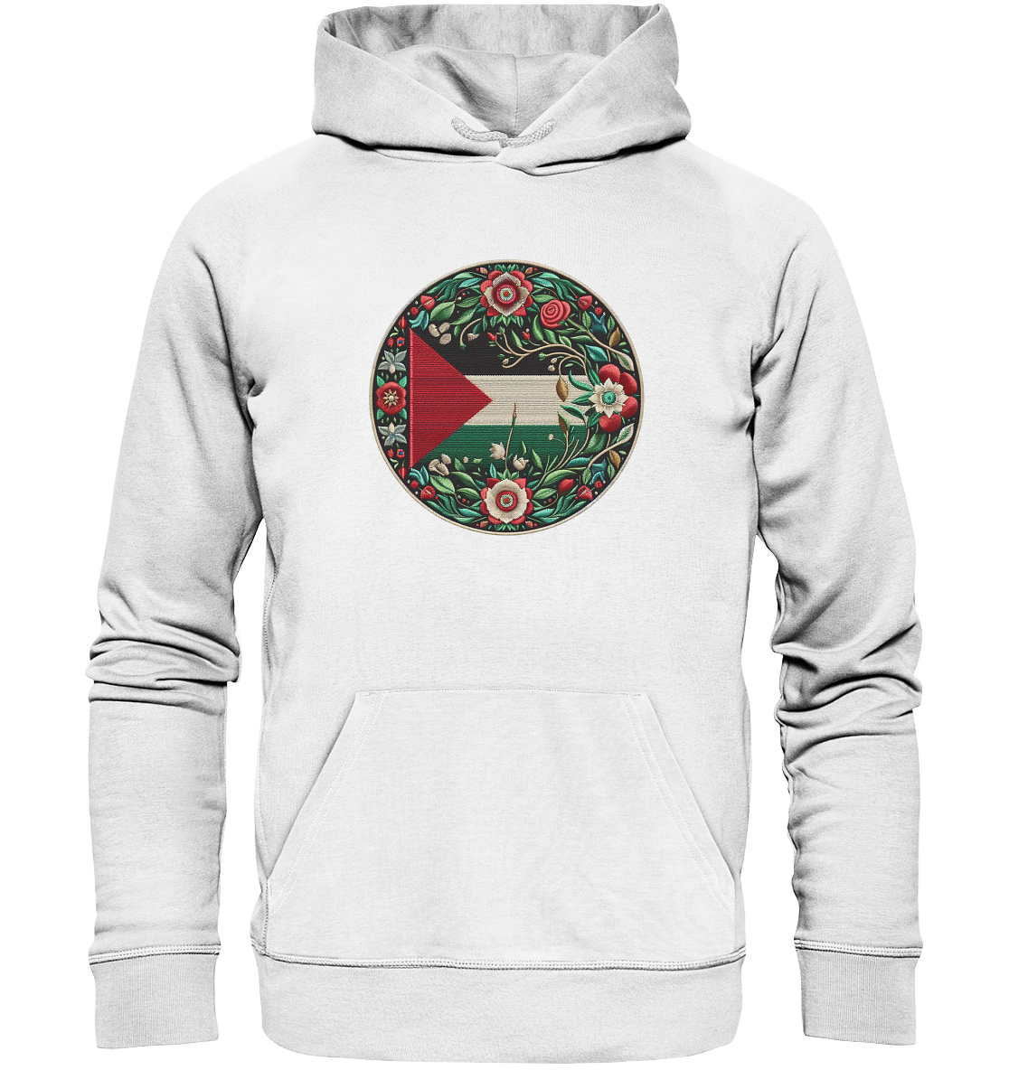 Palestine Floral Flag - Organic Hoodie