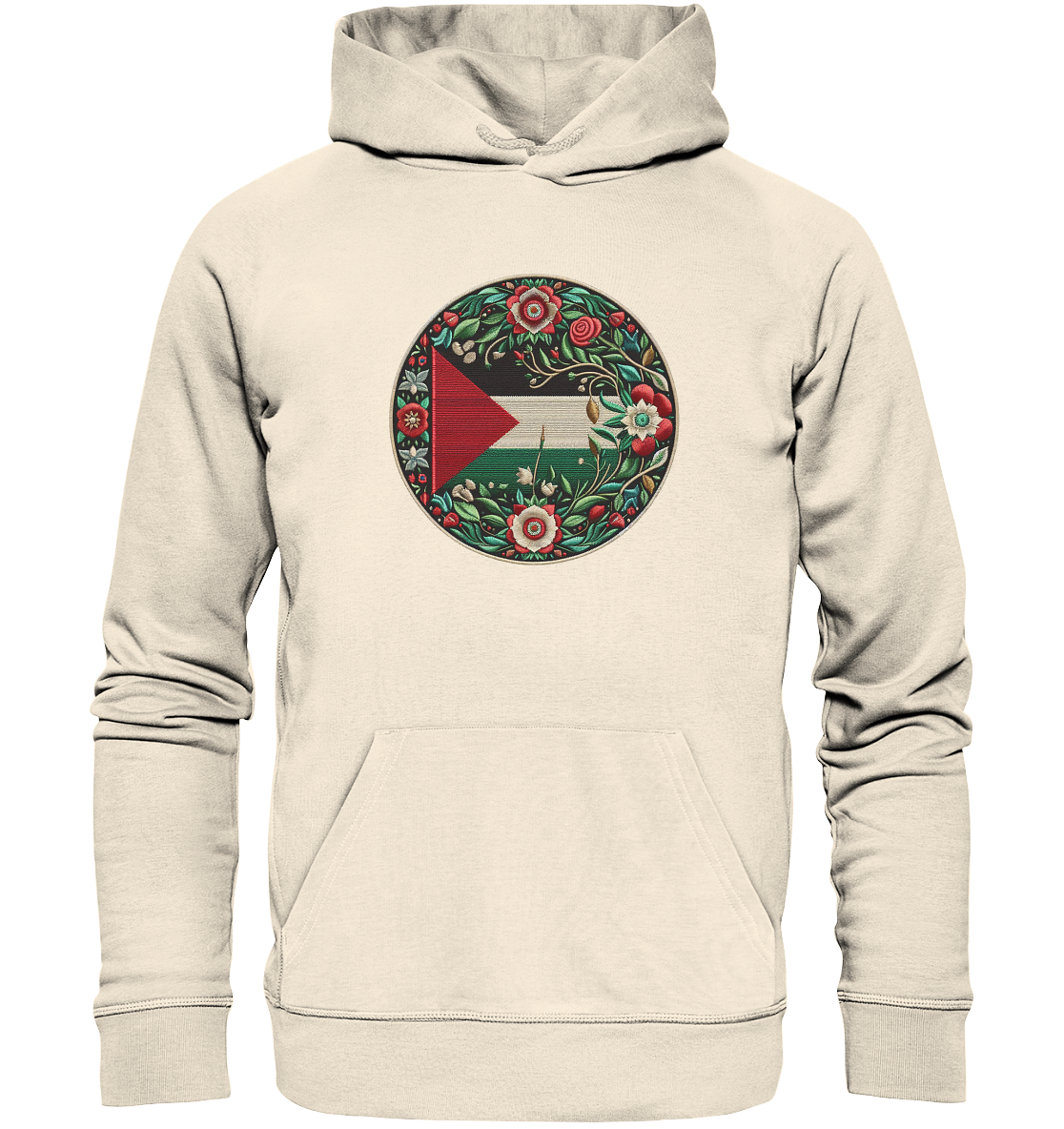 Palestine Floral Flag - Organic Hoodie