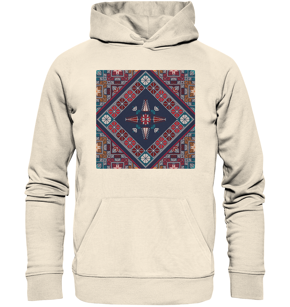 Blue Pattern - Organic Hoodie