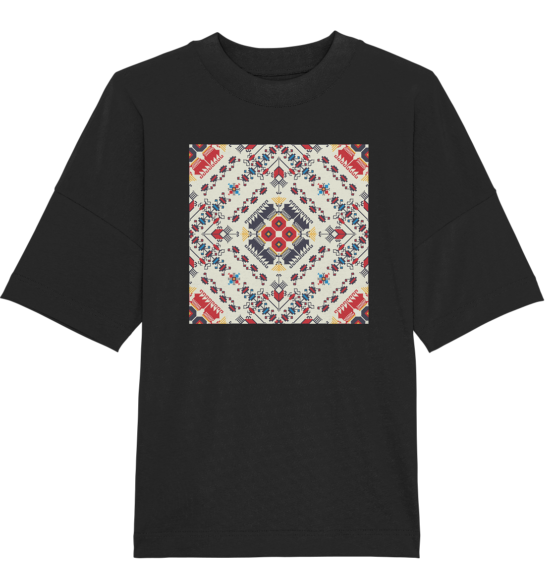 Bulgarian Embroidery - Oversized Unisex T-Shirt
