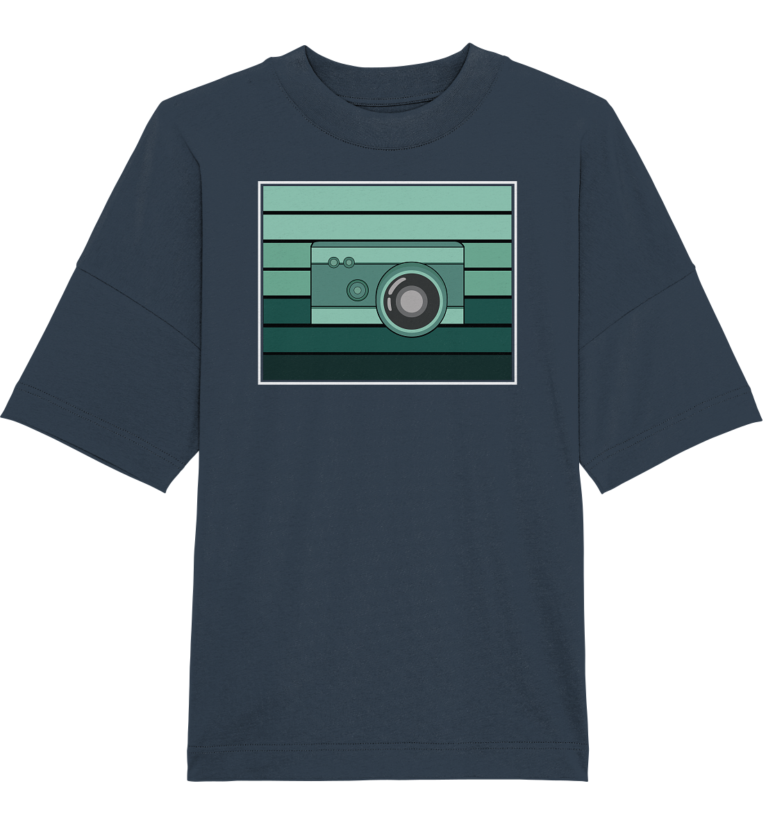 Green Camera - Oversized Unisex T-Shirt