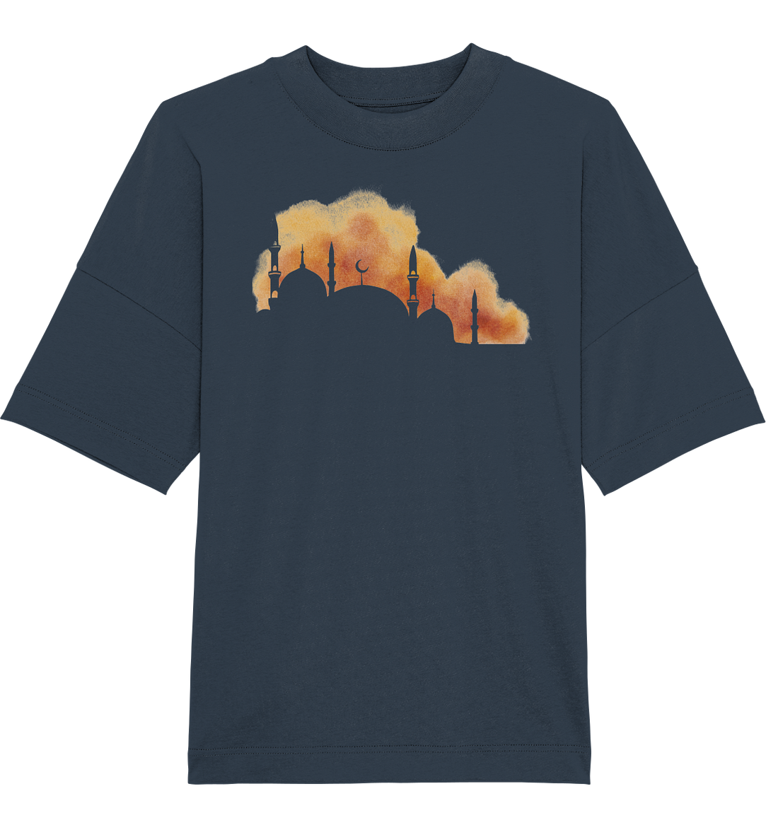 Watercolor Mosque - Oversized Unisex T-Shirt