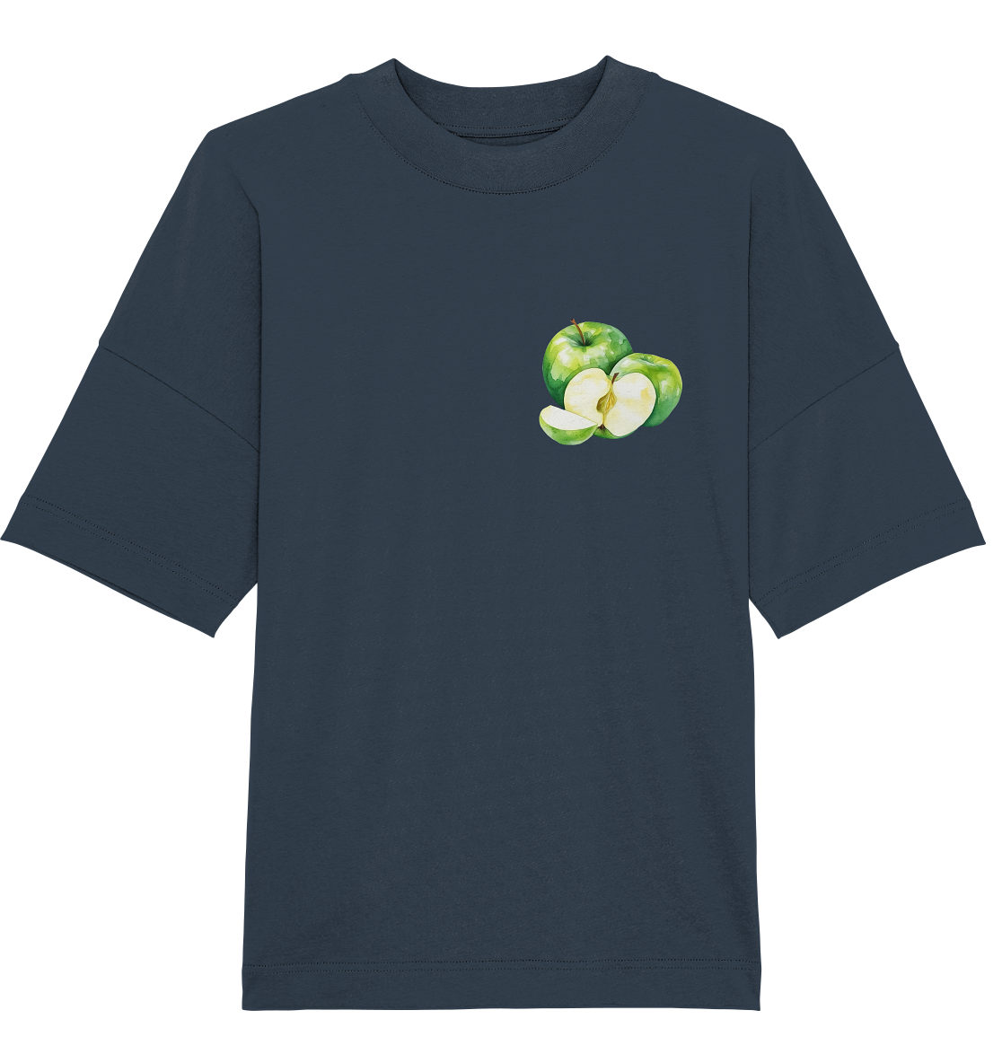 Green Apple Watercolor - Oversized Unisex T-Shirt