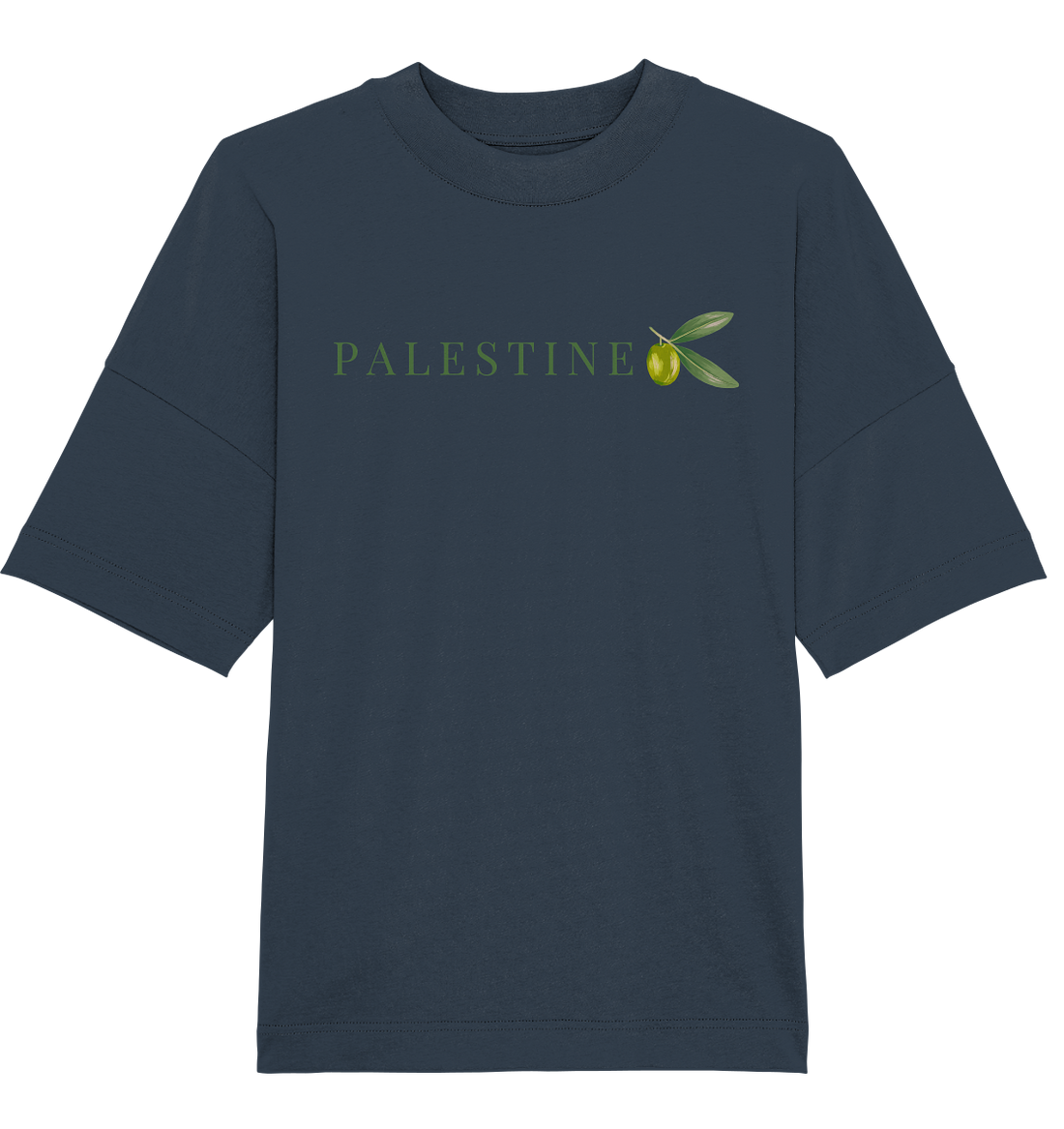 Palestine Olive - Organic Oversize Shirt