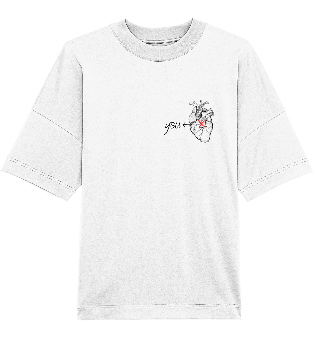 You - Heart - Oversized Unisex T-Shirt
