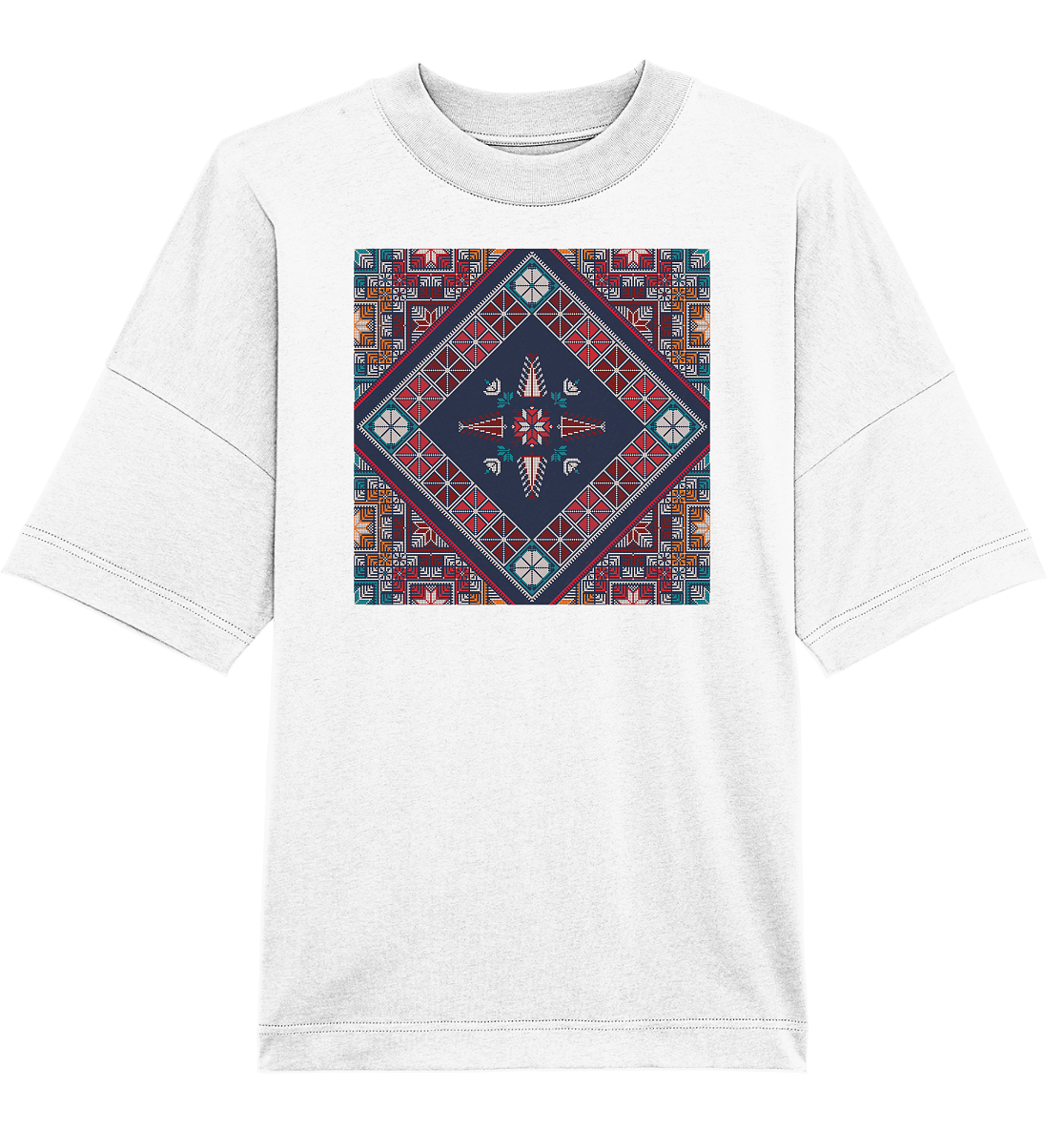 Blue Pattern - Oversized Unisex T-Shirt