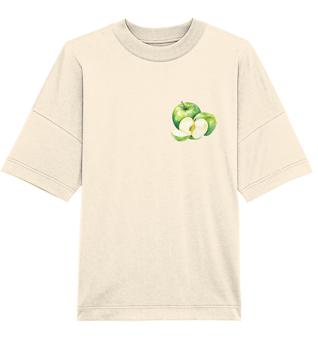 Green Apple Watercolor - Oversized Unisex T-Shirt