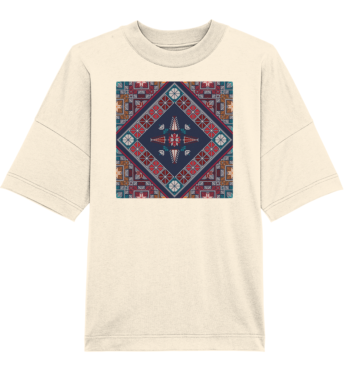 Blue Pattern - Oversized Unisex T-Shirt
