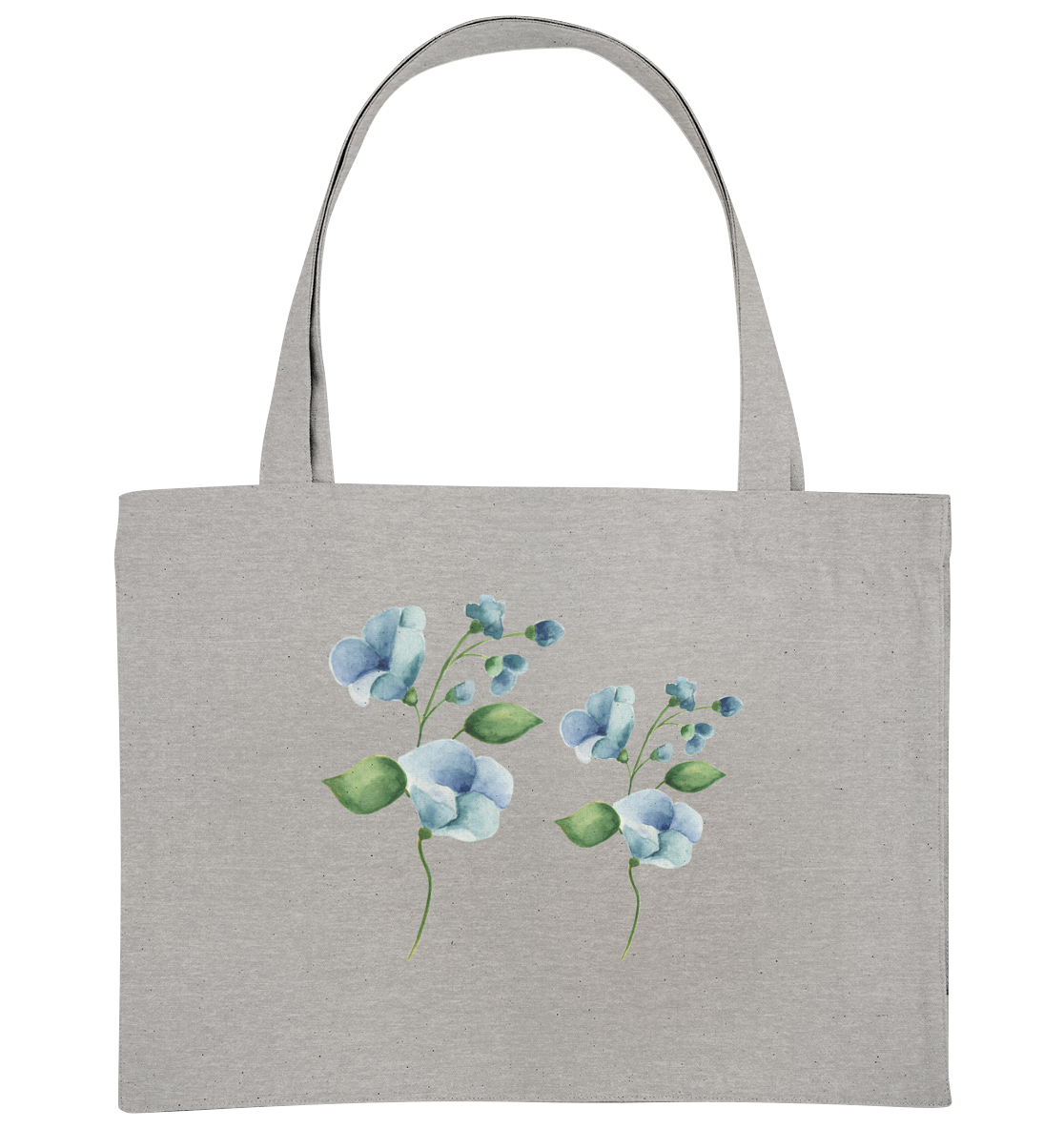 Blue Flowers - Organic Shopping-Bag