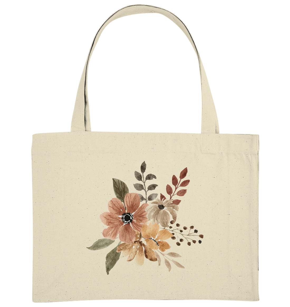 Blume Braun - Organic Shopping-Bag