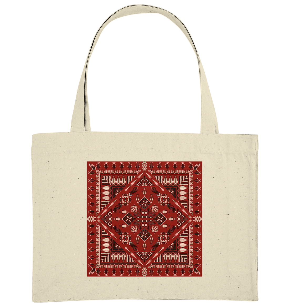 Red Pattern - Organic Shopping-Bag