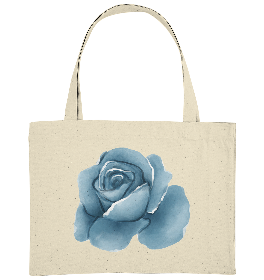 Watercolor Flower blue - Organic Shopping-Bag