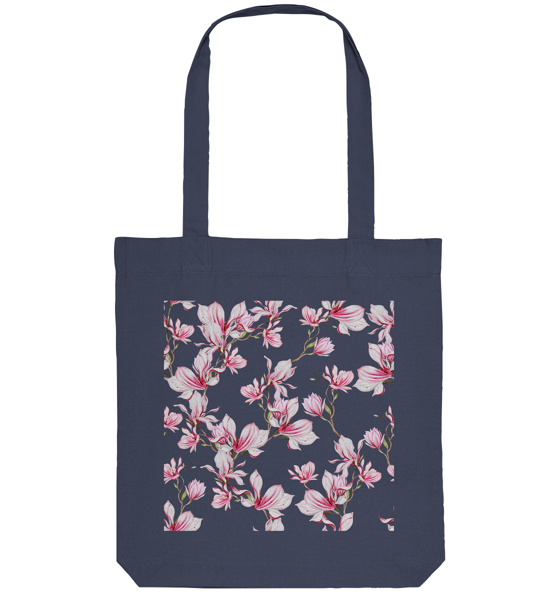 Blumenmuster Rosa - Organic Tote-Bag