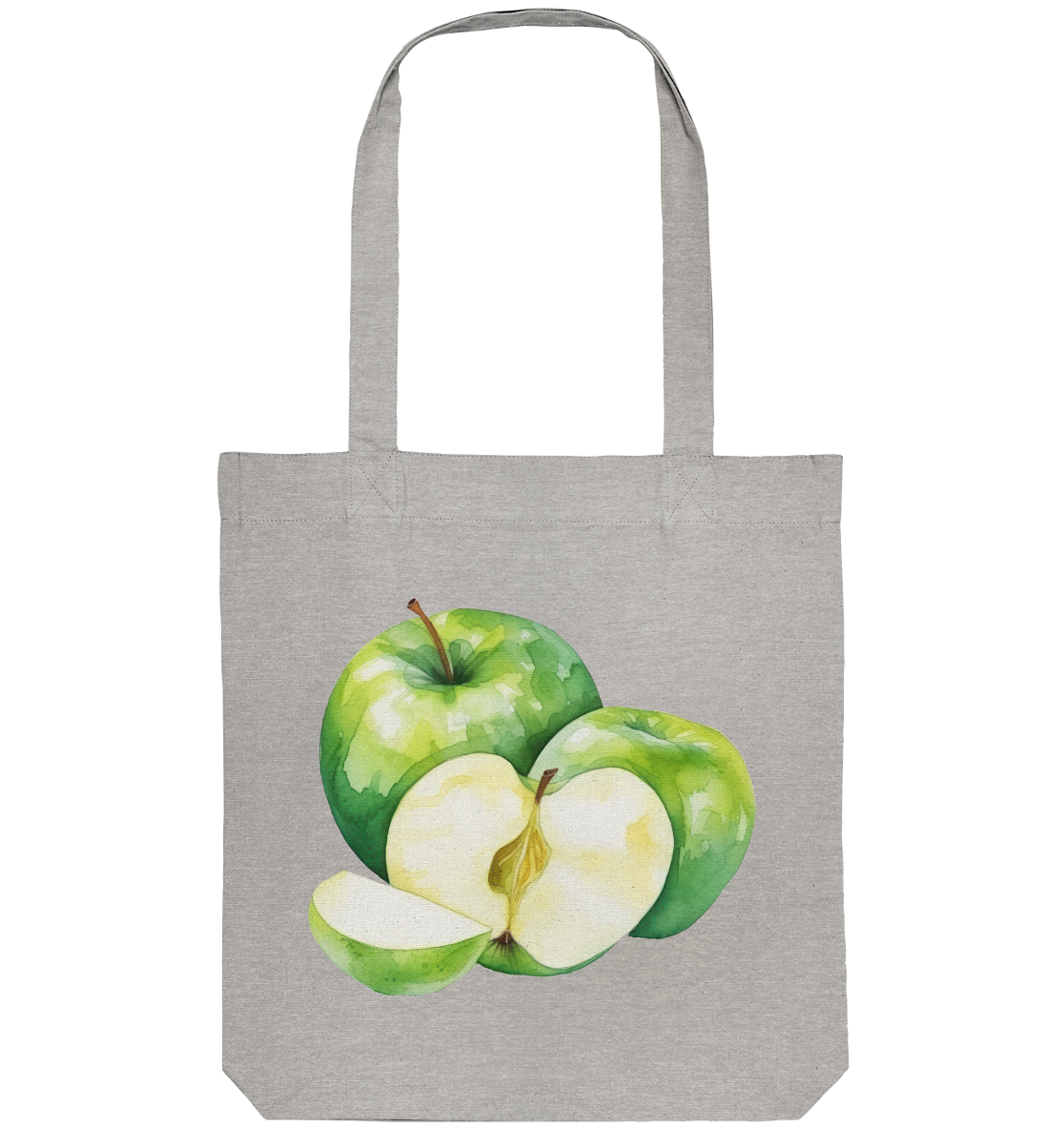 Green Apple Watercolor - Organic Tote-Bag