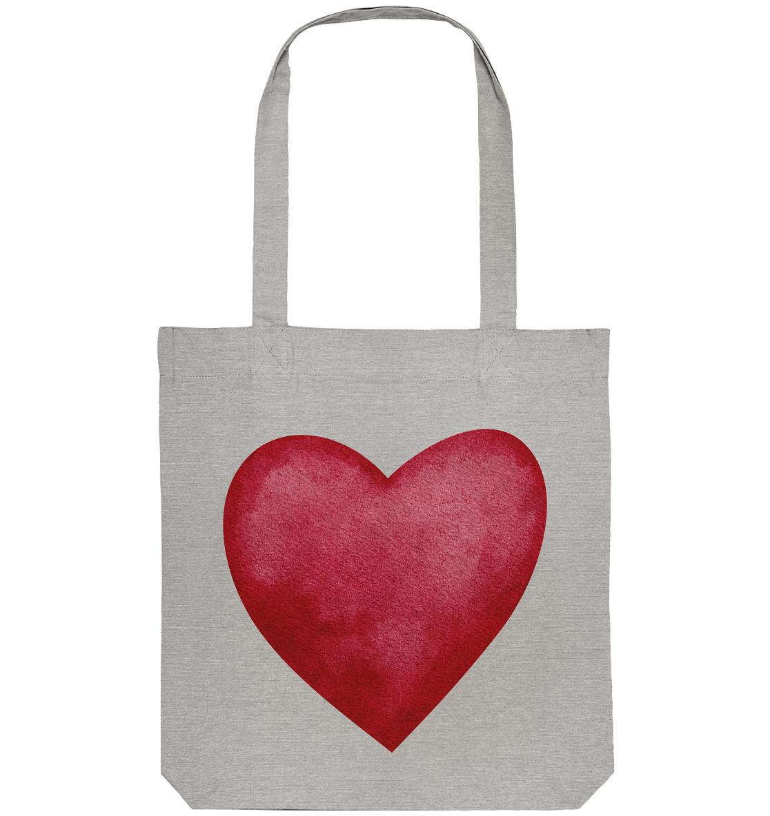 Watercolor red heart - Organic Tote-Bag