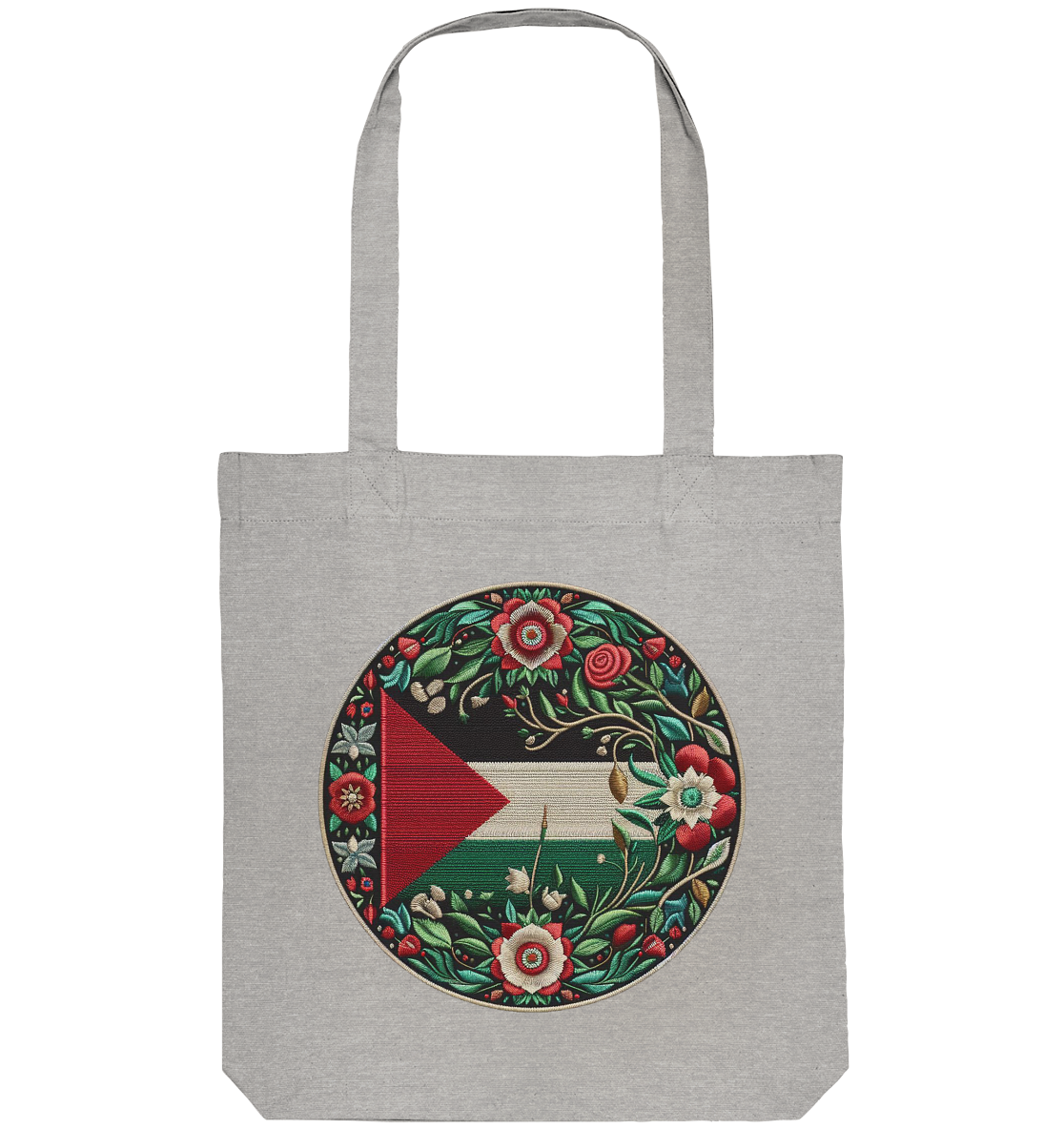 Palestine Floral Flag - Organic Tote-Bag