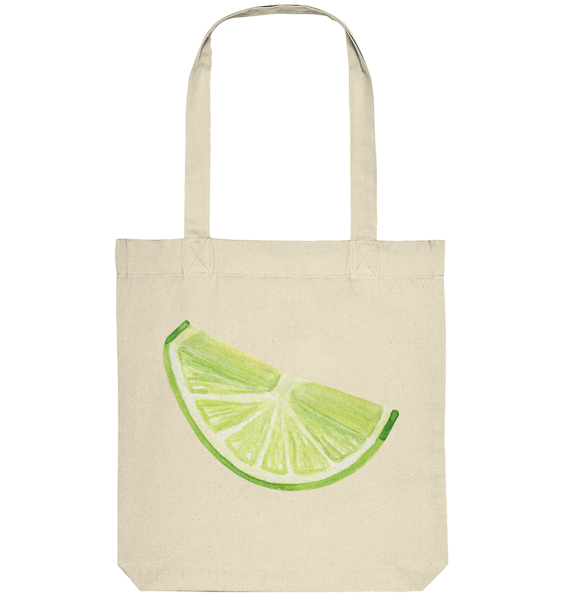 lime slice Watercolor - Organic Tote-Bag