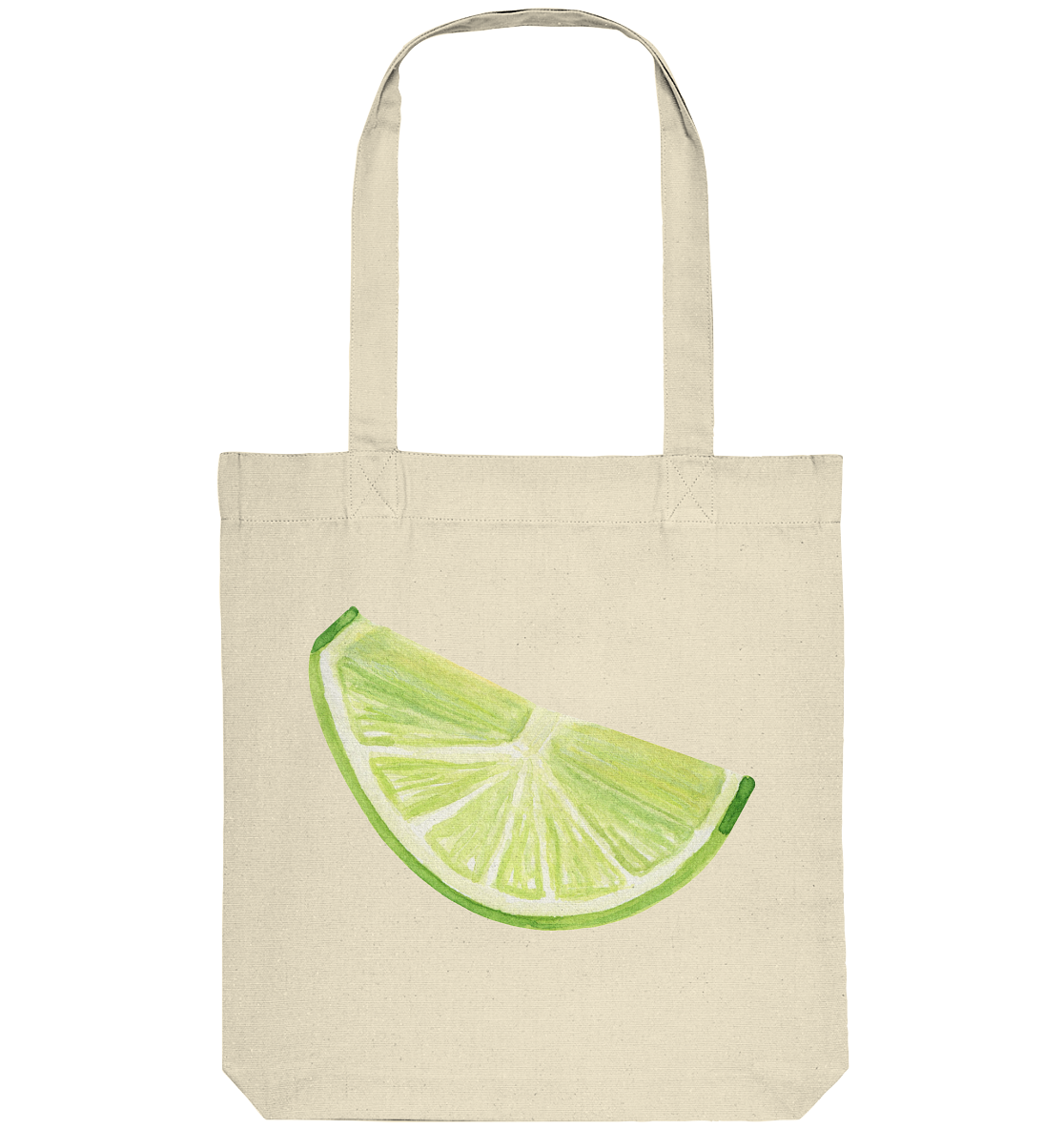 lime slice Watercolor - Organic Tote-Bag