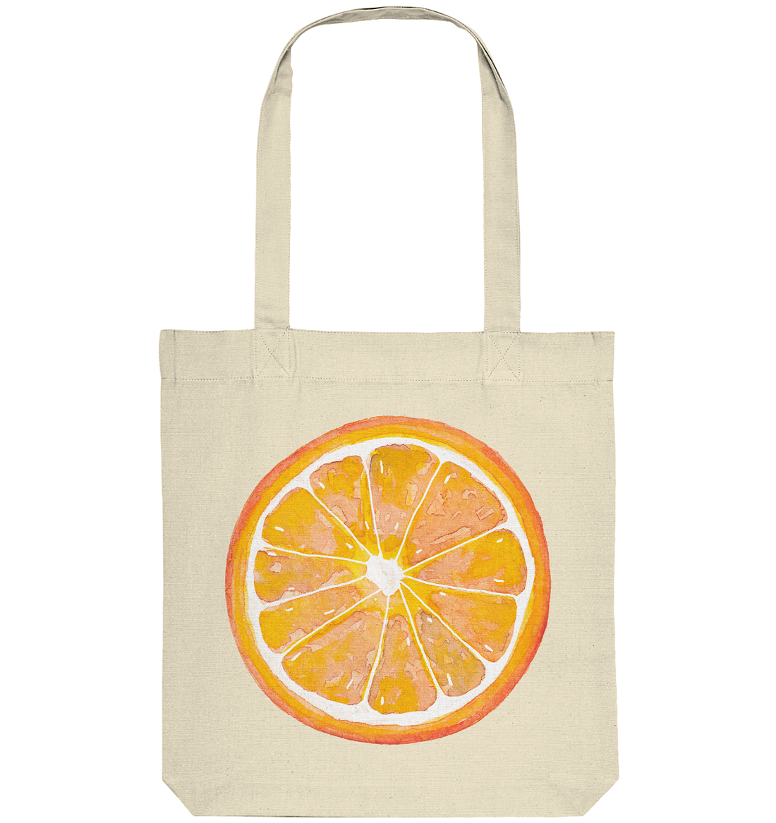 Orange Slice Watercolor - Organic Tote-Bag