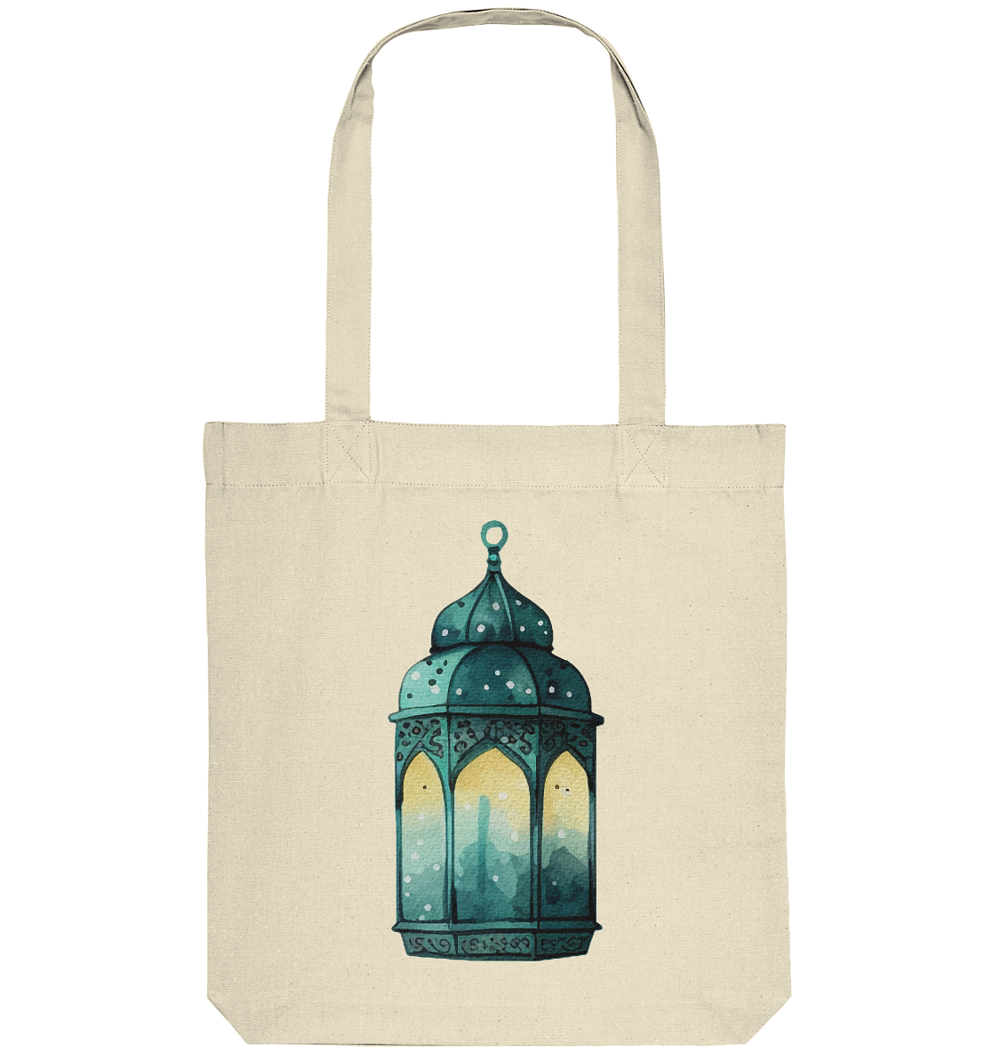 Ramadan Lantern Green - Organic Tote-Bag