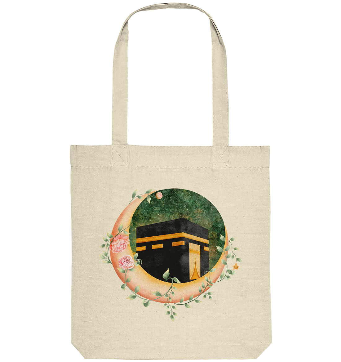Kaaba Floral Moon - Organic Tote-Bag