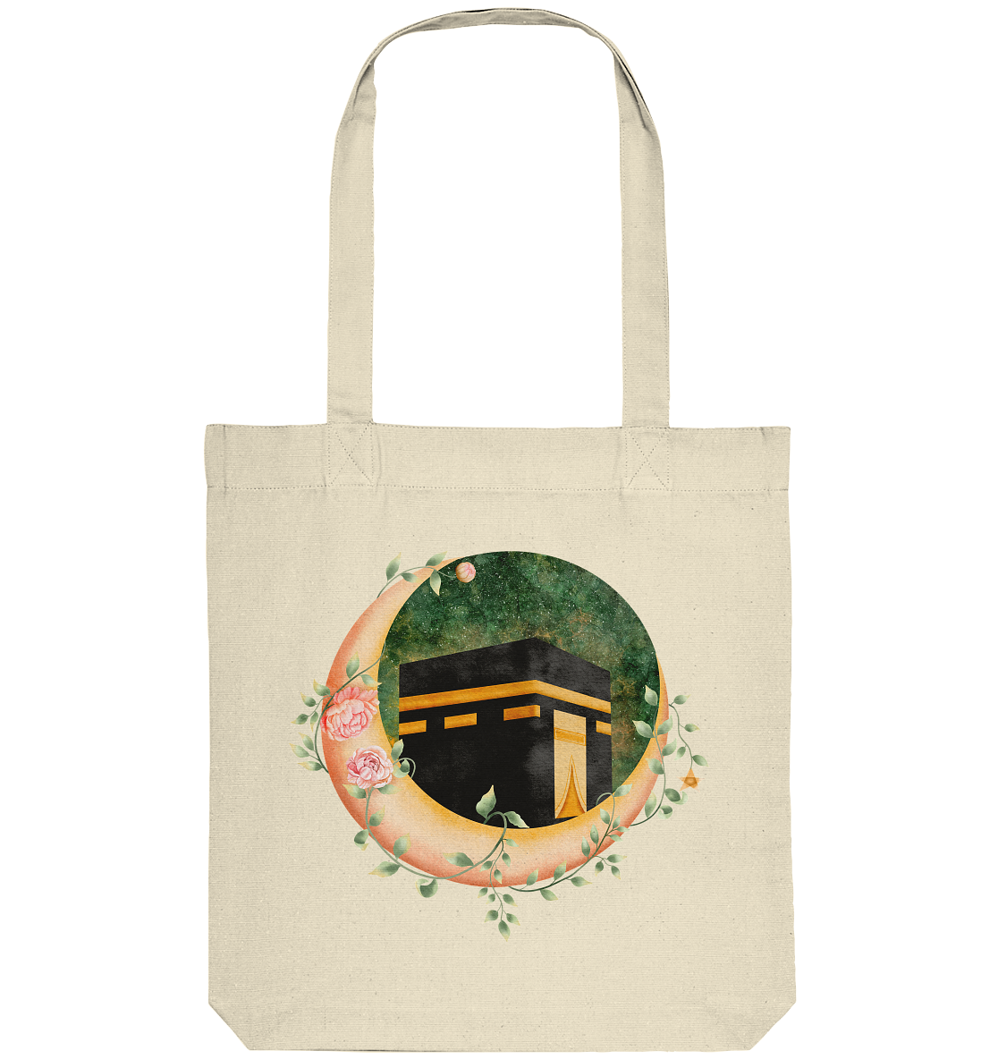 Kaaba Floral Moon - Organic Tote-Bag