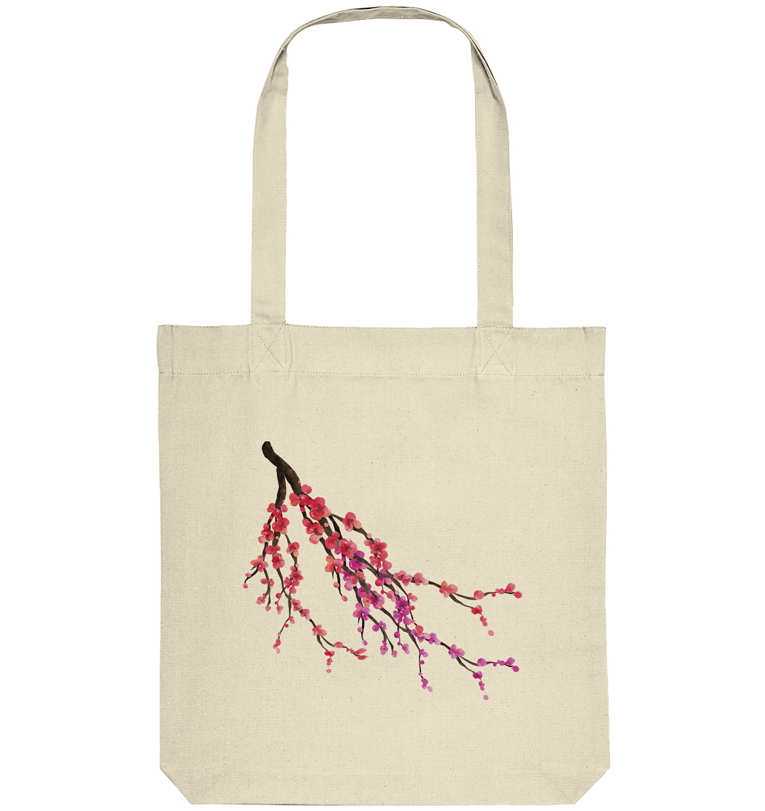 Blume Knospe Rot - Organic Tote-Bag