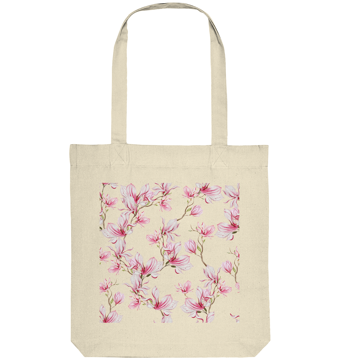 Blumenmuster Rosa - Organic Tote-Bag