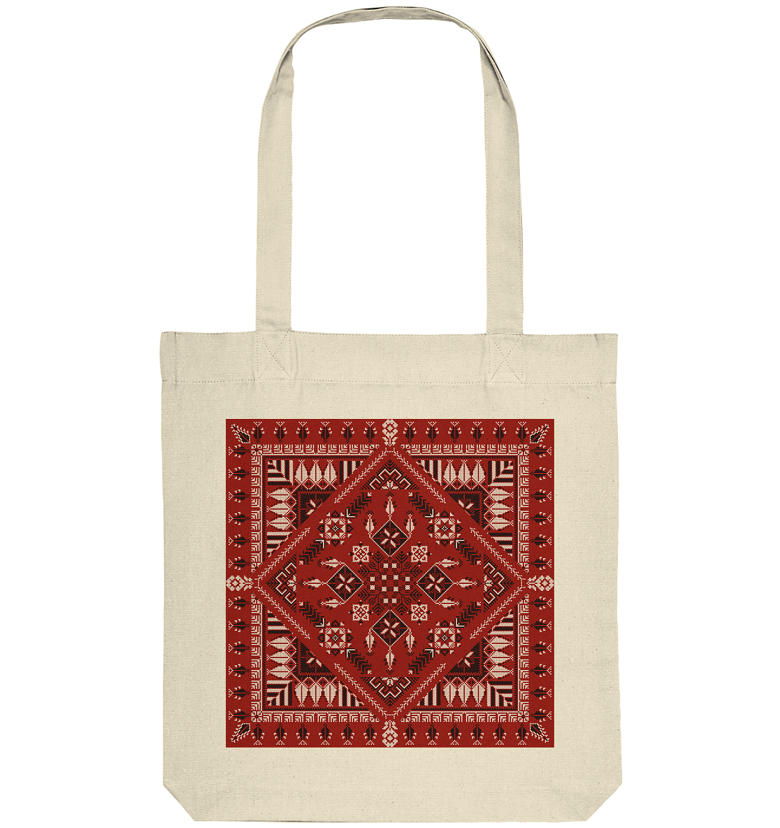 Red Pattern - Organic Tote-Bag