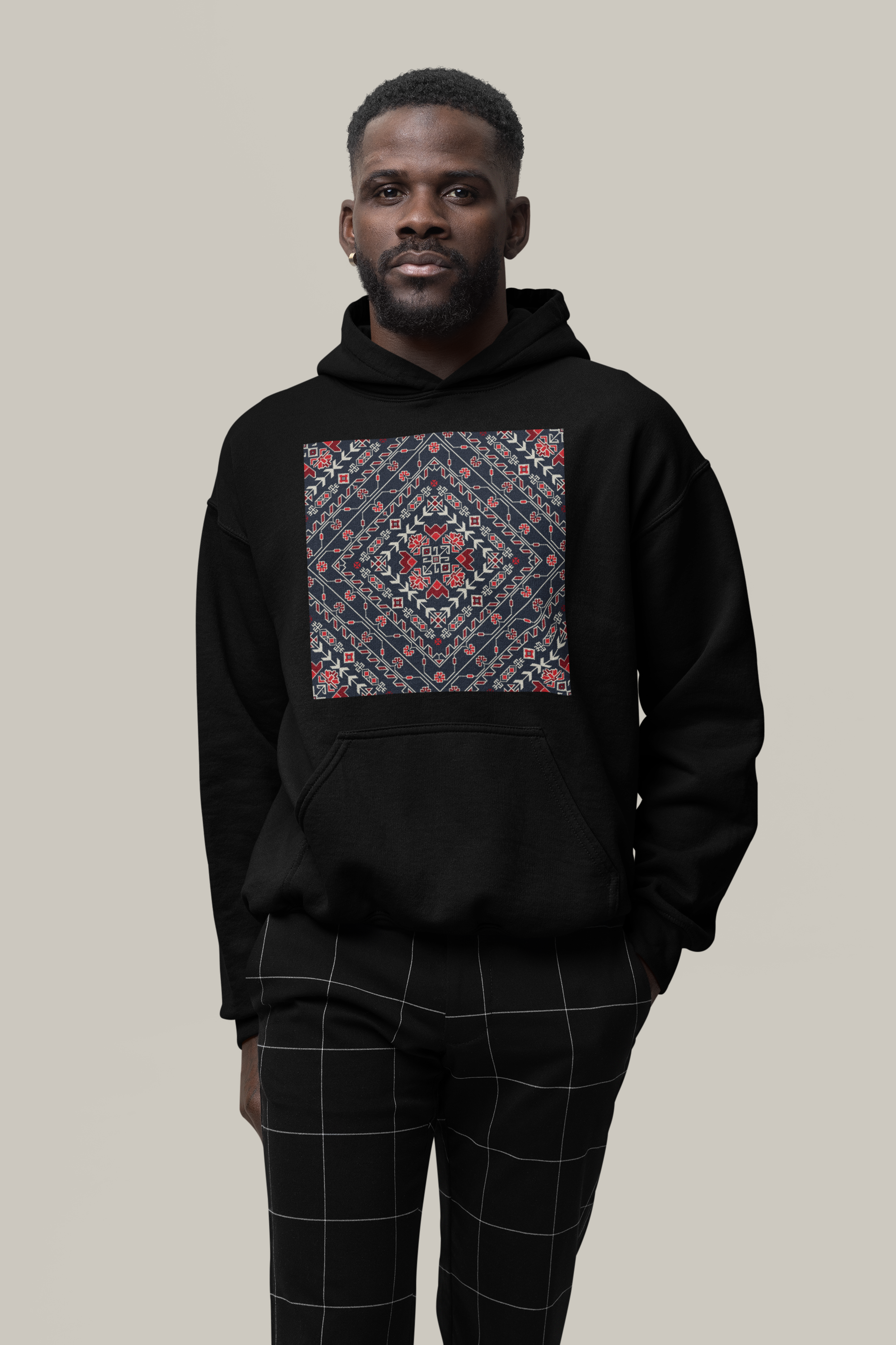 Georgian Embroidery - Organic Hoodie