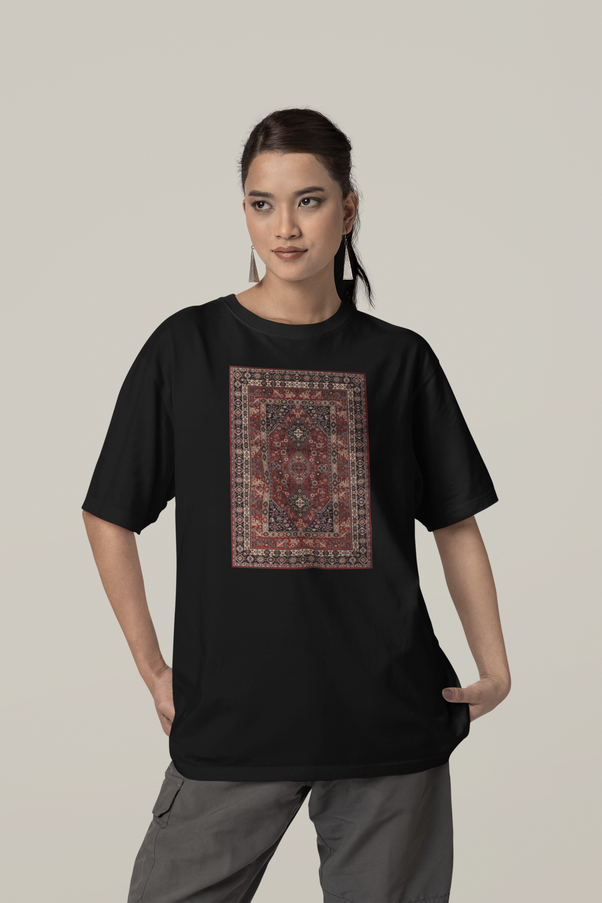 Dark Red Carpet - Oversized Unisex T-Shirt