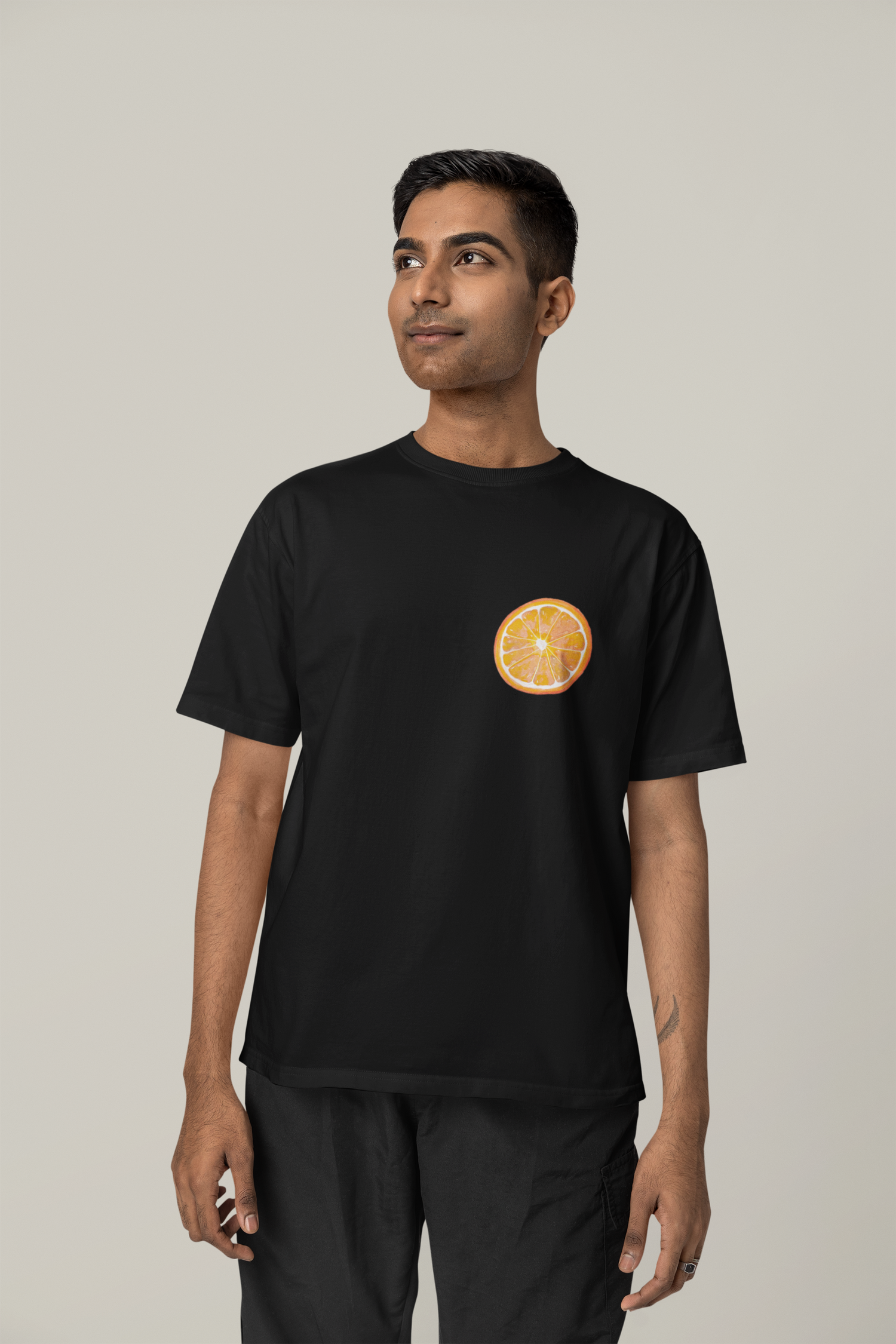 Orange Slice Watercolor - Oversized Unisex T-Shirt