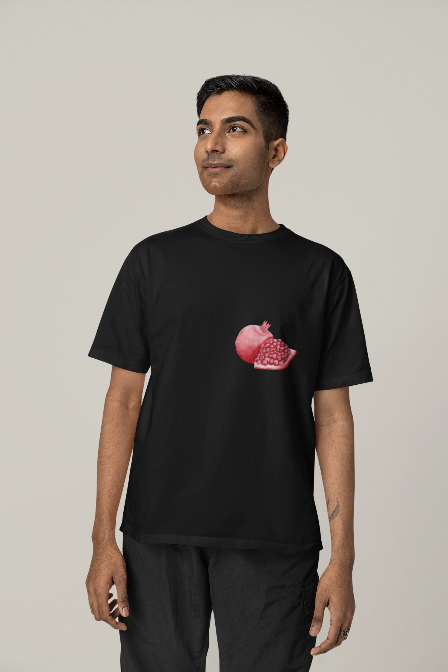 Pomegranate watercolor - Oversized Unisex T-Shirt