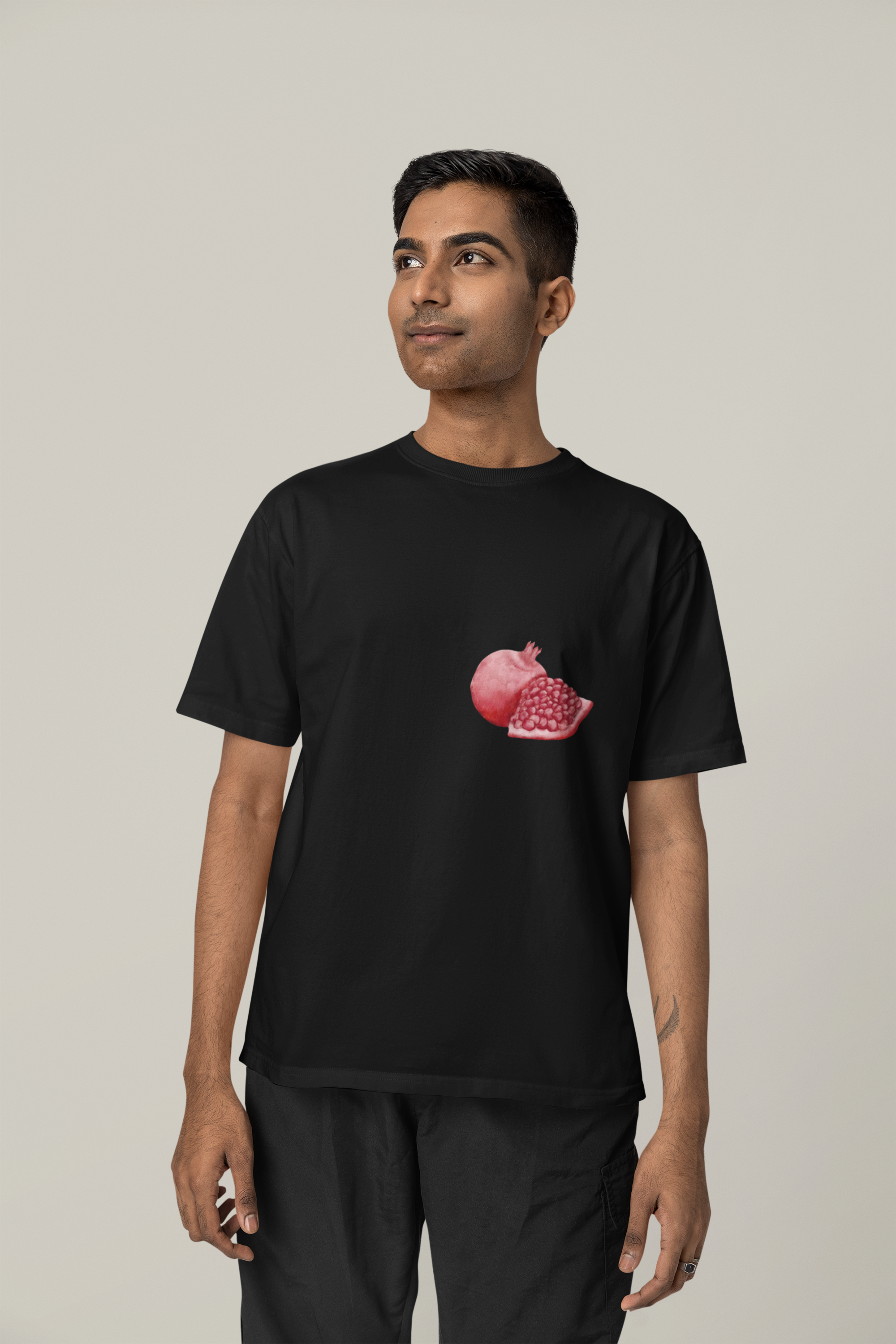 Pomegranate watercolor - Oversized Unisex T-Shirt